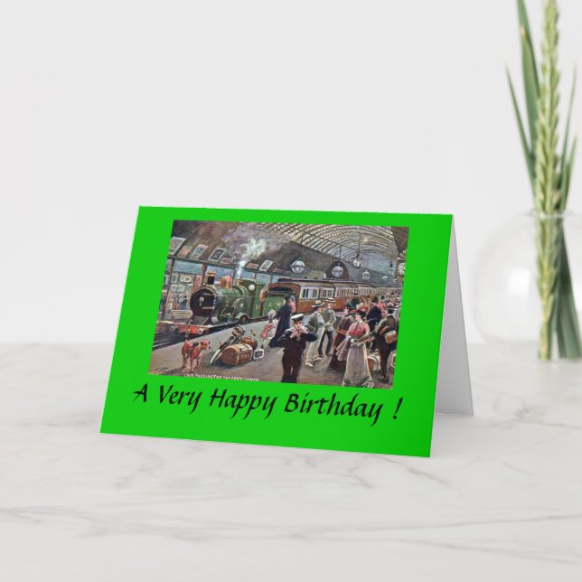 Tarjeta de cumpleaños - Estación Paddington, Londr (Anverso)