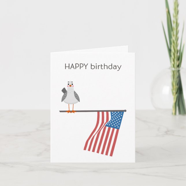 Tarjeta de cumpleaños estadounidense - Cumpleaños  (Anverso)
