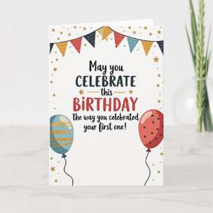 Tarjeta de cumpleaños Estrella Brillante