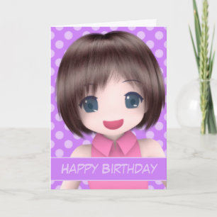 Tarjeta de cumpleaños estupenda del animado