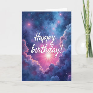 Tarjeta de cumpleaños etérea