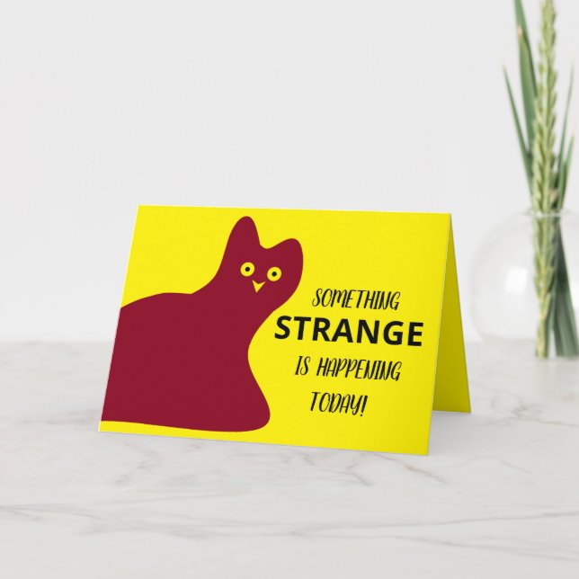 TARJETA DE CUMPLEAÑOS "EXTRAÑA" (Anverso)