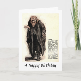 Tarjeta de cumpleaños - Fagin de "Oliver Twist"