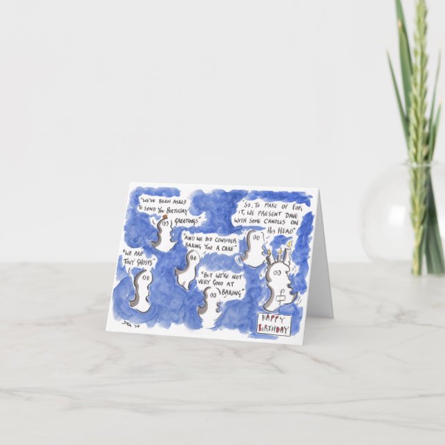 Tarjeta de cumpleaños fantasmal (Anverso)