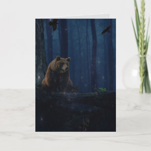 TARJETA DE CUMPLEAÑOS FANTASY DE FANTASY BEAR GRIZ