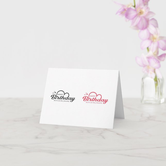 tarjeta de cumpleaños feliz (Orquídea)