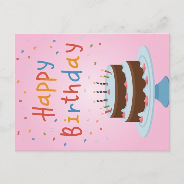 Tarjeta de cumpleaños feliz (Anverso)