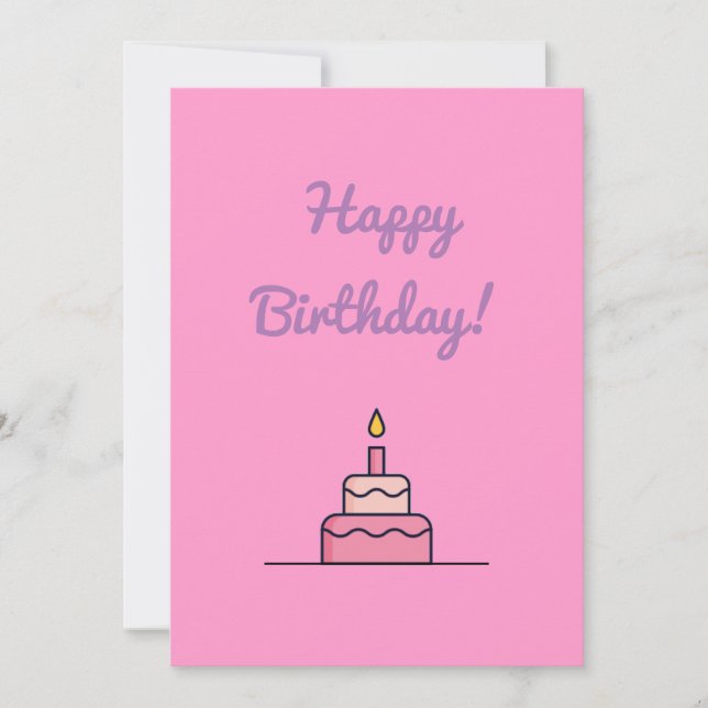 Tarjeta de cumpleaños feliz (Anverso)