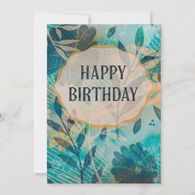 Tarjeta de cumpleaños feliz (Anverso)