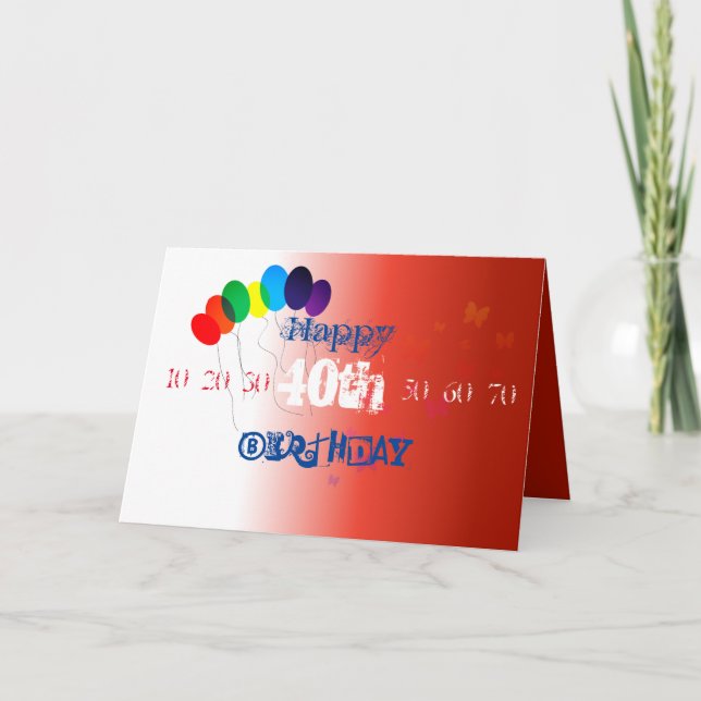 Tarjeta de cumpleaños feliz (Anverso)