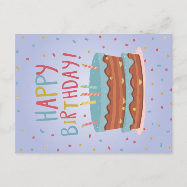 Tarjeta de cumpleaños feliz (Anverso)