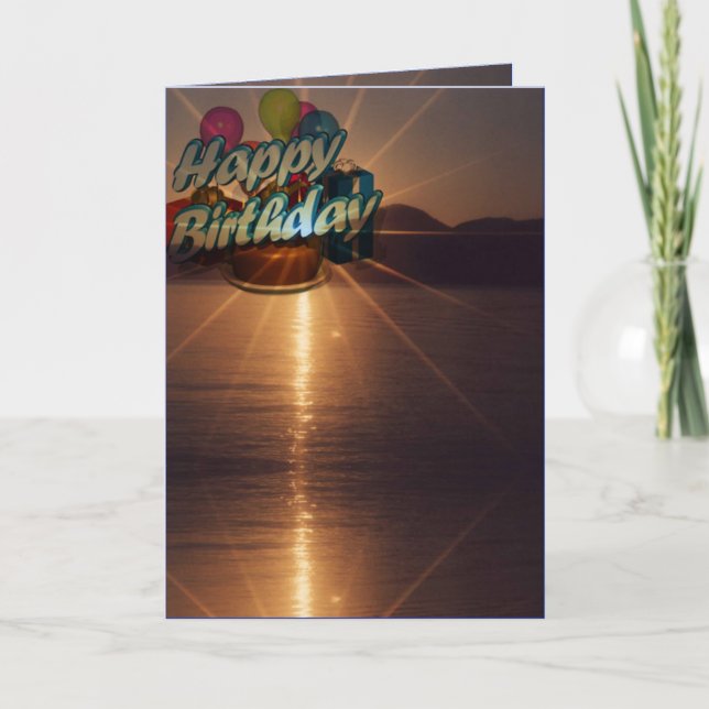 Tarjeta de cumpleaños feliz (Anverso)
