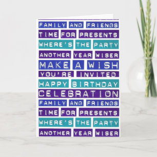 Tarjeta de cumpleaños feliz
