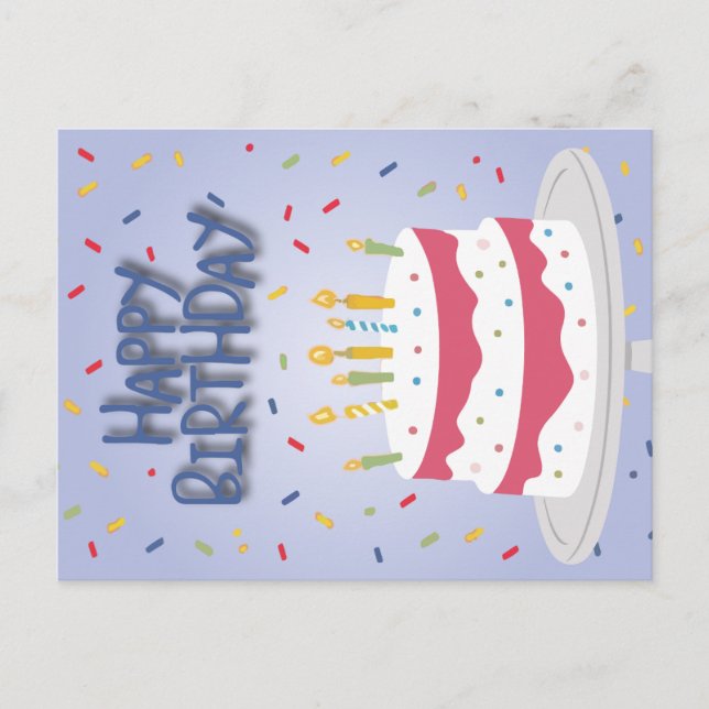 Tarjeta de cumpleaños feliz (Anverso)