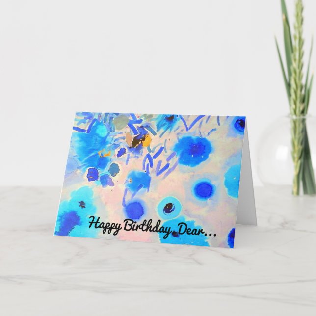 Tarjeta de cumpleaños feliz (Anverso)