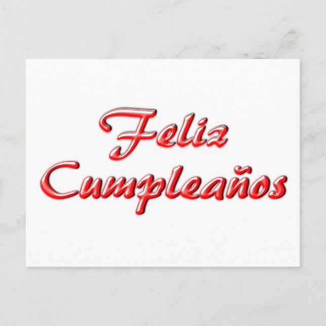 Tarjeta de cumpleaños feliz (Anverso)