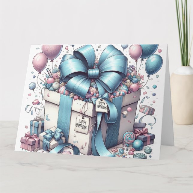 Tarjeta de cumpleaños feliz (Anverso)