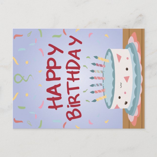 Tarjeta de cumpleaños feliz (Anverso)