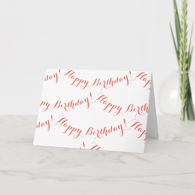 Tarjeta de cumpleaños feliz (Anverso)