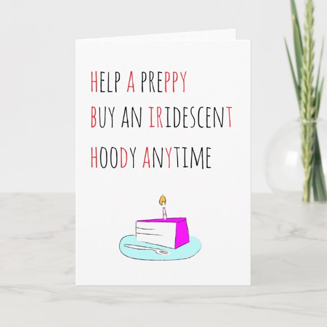 Tarjeta de cumpleaños feliz (Anverso)