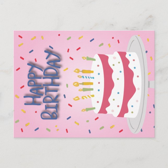 Tarjeta de cumpleaños feliz (Anverso)