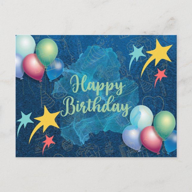 Tarjeta de cumpleaños feliz (Anverso)