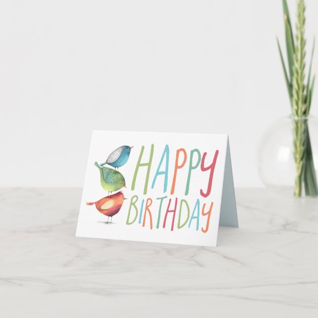 Tarjeta de cumpleaños feliz (Anverso)
