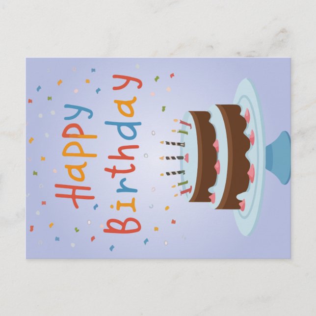 Tarjeta de cumpleaños feliz (Anverso)