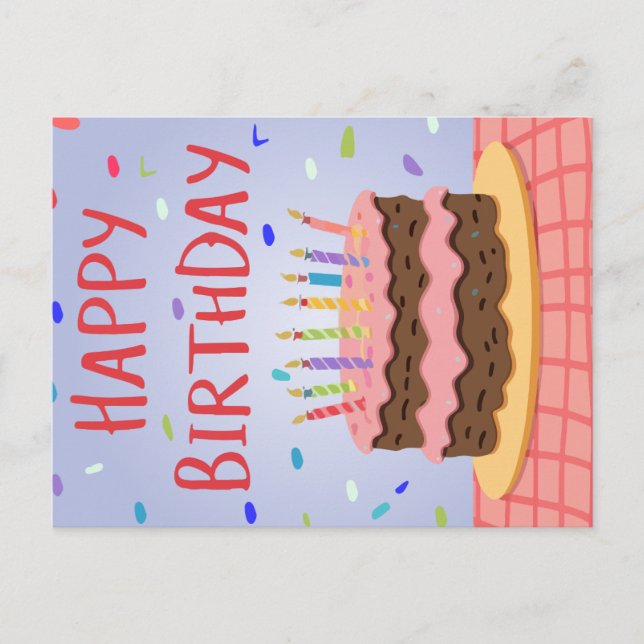Tarjeta de cumpleaños feliz (Anverso)