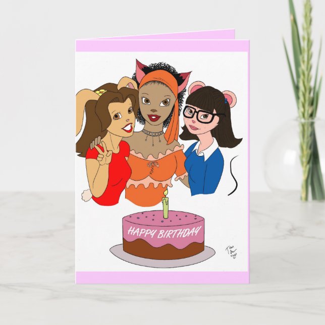 Tarjeta de cumpleaños feliz (Anverso)