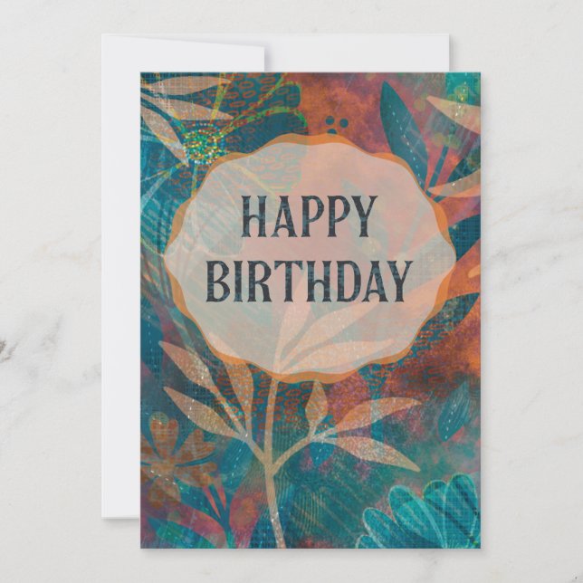 Tarjeta de cumpleaños feliz (Anverso)