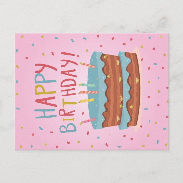 Tarjeta de cumpleaños feliz (Anverso)