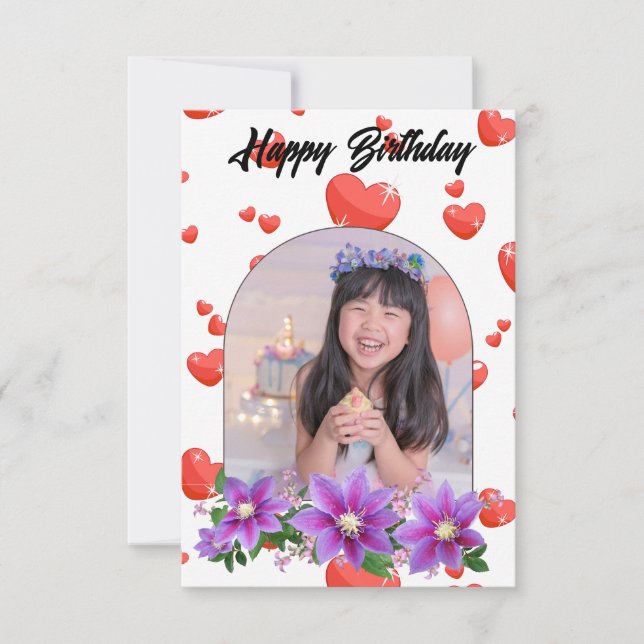 Tarjeta de cumpleaños feliz (Anverso)