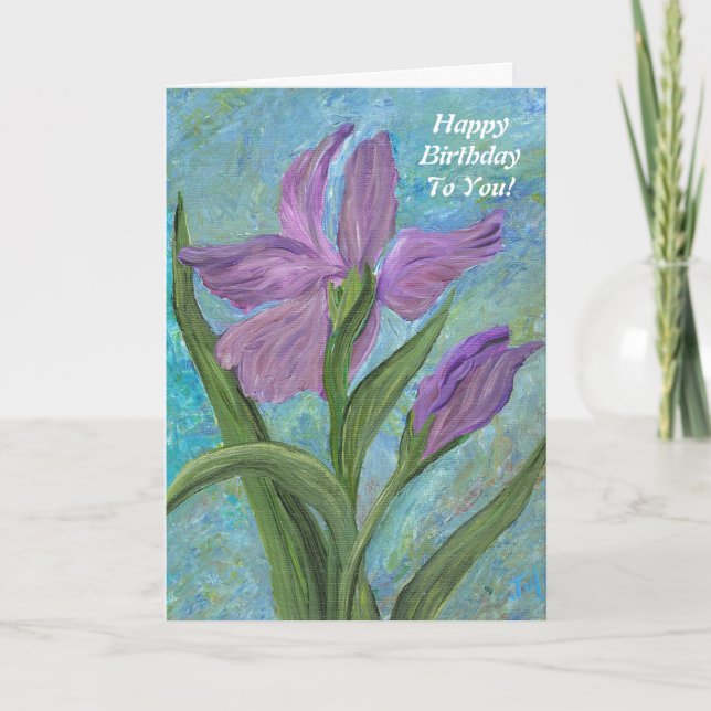 Tarjeta de cumpleaños feliz (Anverso)