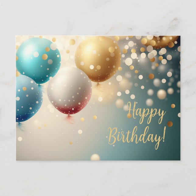 Tarjeta de cumpleaños feliz (Anverso)