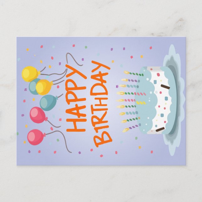 Tarjeta de cumpleaños feliz (Anverso)