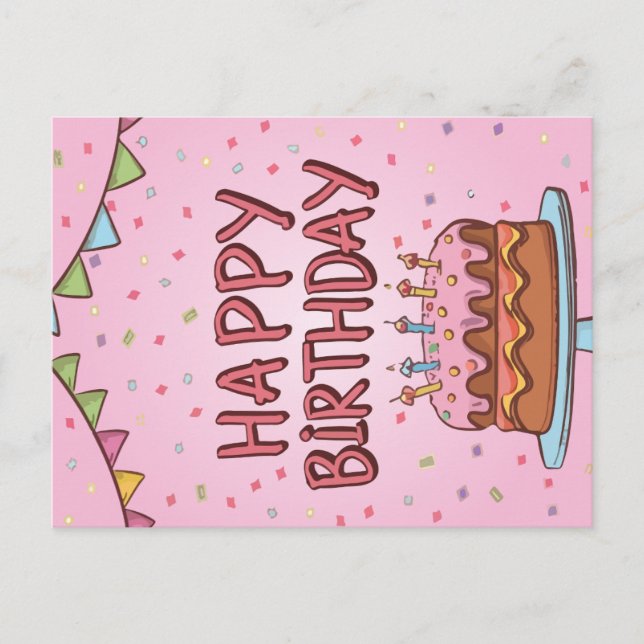 Tarjeta de cumpleaños feliz (Anverso)