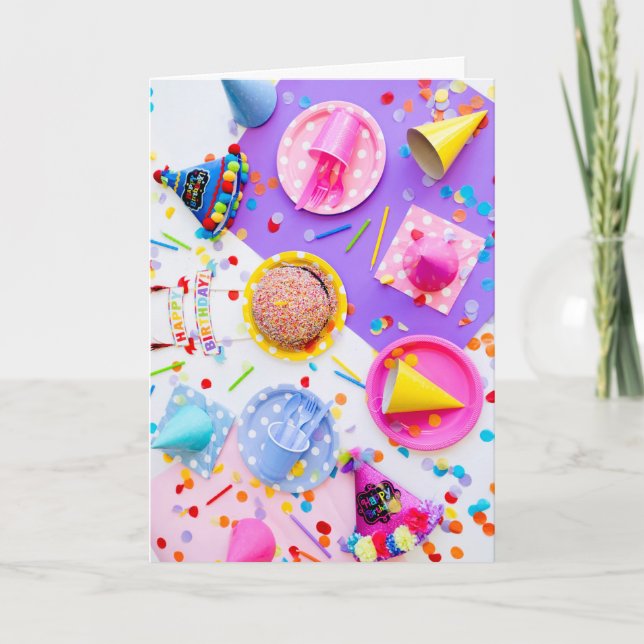 Tarjeta de cumpleaños feliz (Anverso)