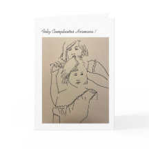 Tarjeta de cumpleaños feliz a las hermanas