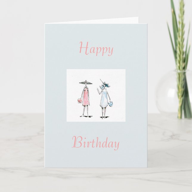 Tarjeta de cumpleaños feliz a mediodía para las da (Anverso)