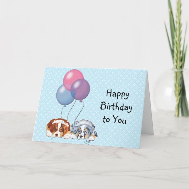 Tarjeta de cumpleaños feliz al Personalizado pasto (Anverso)