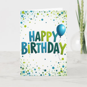 Tarjeta de cumpleaños feliz Azure