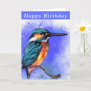 Tarjeta de cumpleaños feliz Baviera de Kingfisher