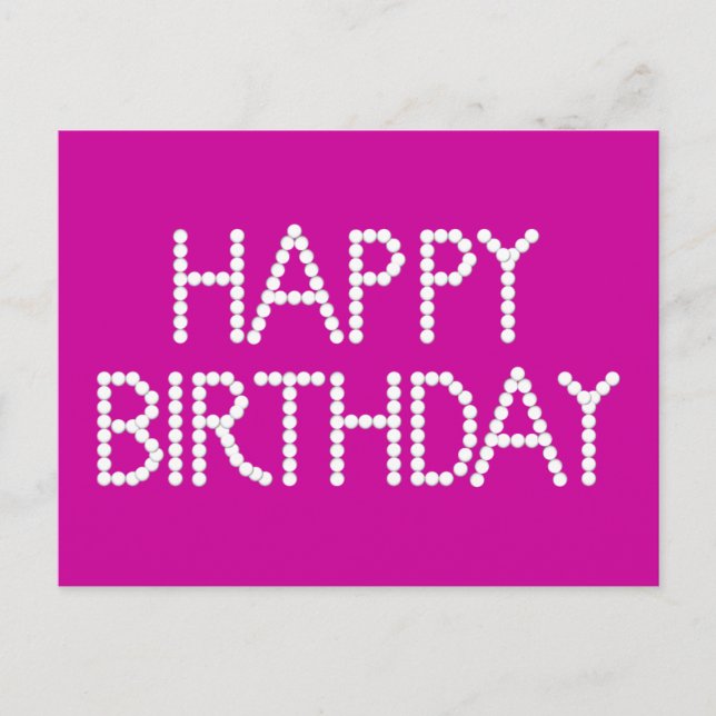 Tarjeta de cumpleaños feliz BonBon Fiesta Rainbow (Anverso)