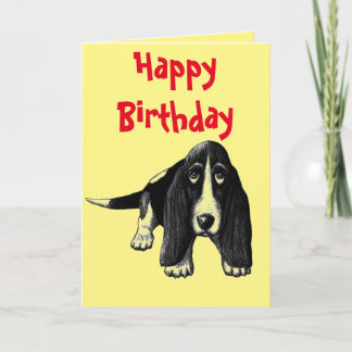 Tarjeta de cumpleaños feliz con lápiz de enlace de