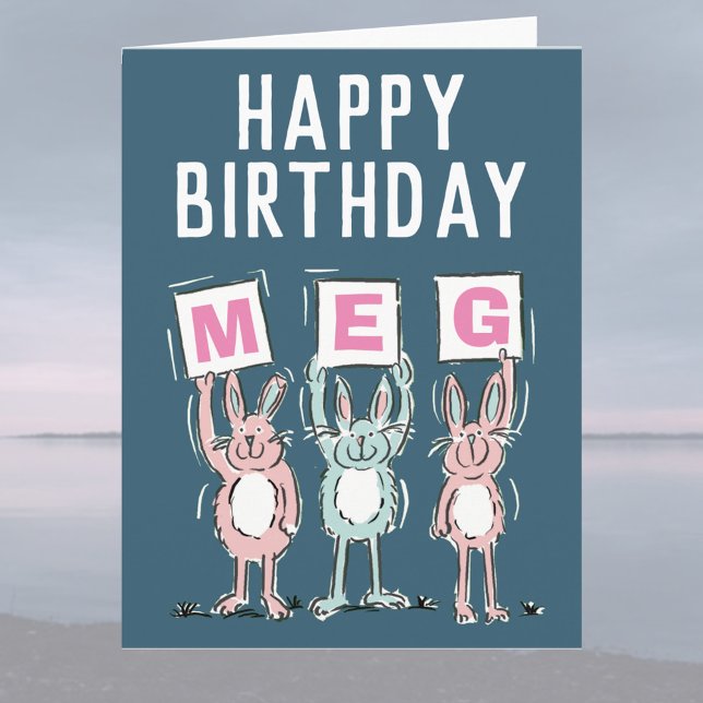 Tarjeta de cumpleaños feliz con nombre de 3 letras (Subido por el creador)