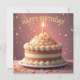 Tarjeta de cumpleaños feliz con pastel v0.2