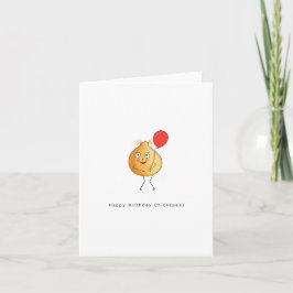 Tarjeta de cumpleaños. Feliz cumpleaños Chick, gar