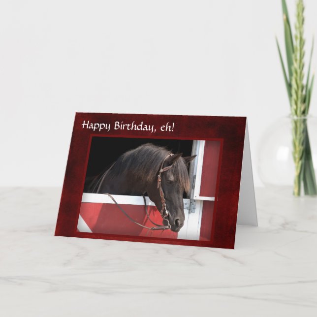 Tarjeta de cumpleaños "Feliz cumpleaños, eh" (Anverso)