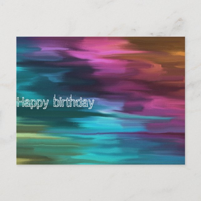 Tarjeta de cumpleaños feliz de Barra 404 001 (Anverso)
